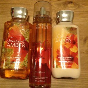 Matching Body wash, lotion and spray.